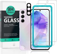 2PCS Screen Protector & Camera Lens Protector for Samsung Galaxy A55 5G 6.6 Inch