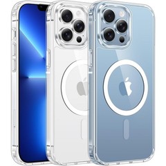 iPhone 13 Pro-Max Case: Clear Magnetic Phone Cases Slim Anti Yellowing Drop Prot