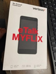 Verizon e-Talk Takumi MyFlix, Black – Prepaid Smartphone