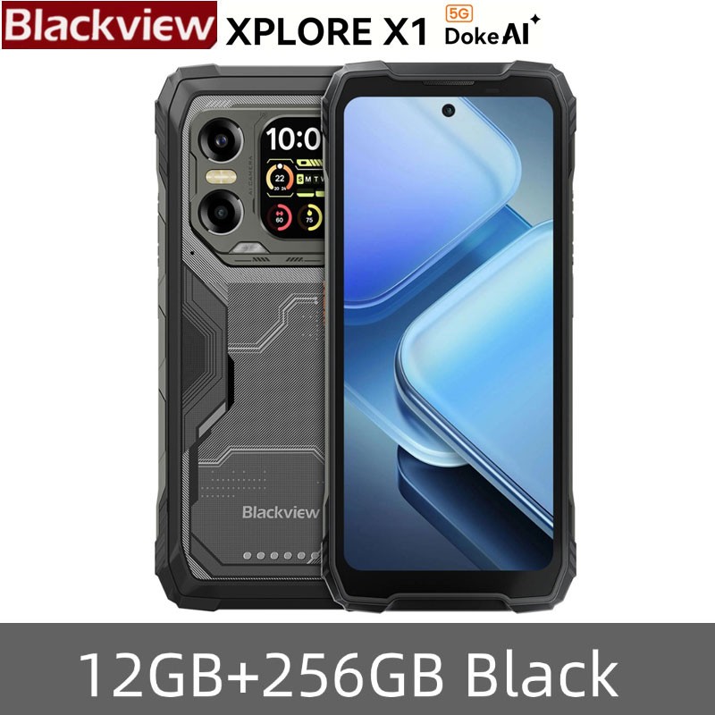 Blackview XPLORE X1 5G AI Rugged Smartphone Android 15 Waterproof Dimensity 7050