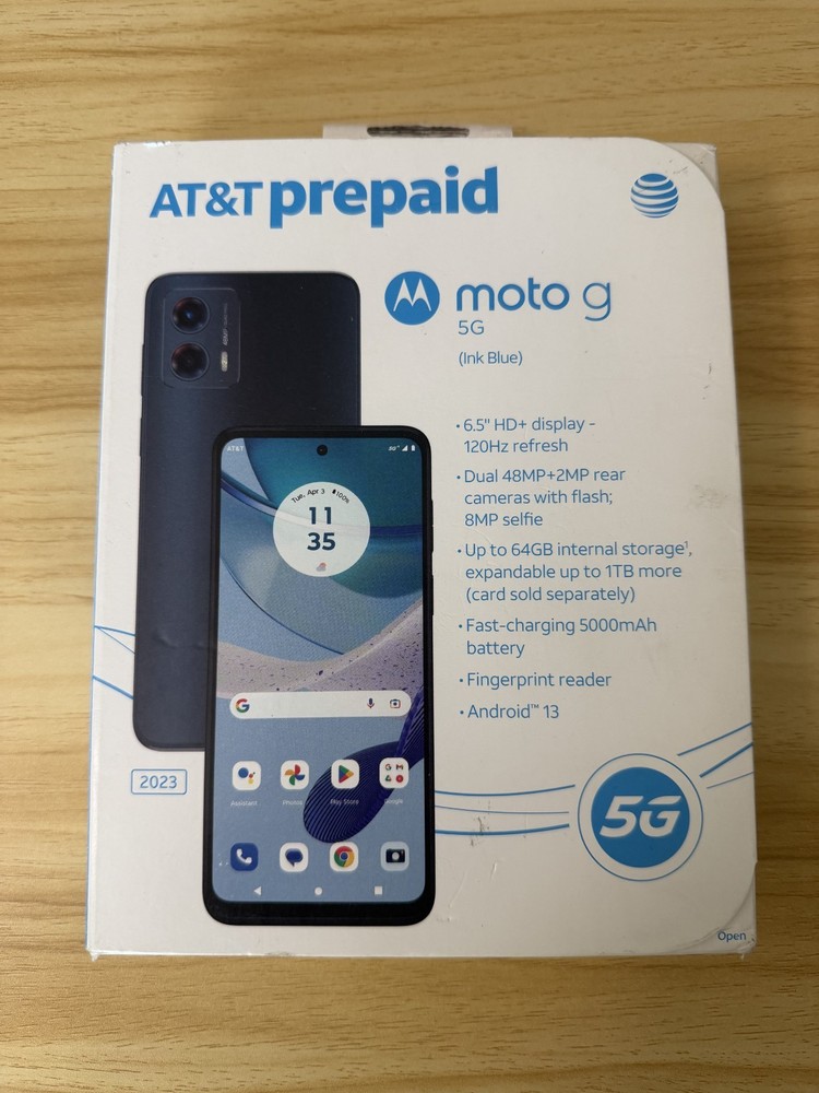 Motorola Moto G 5G 2023 (XT2313-3) 64GB (AT&T) Smartphone – New Sealed