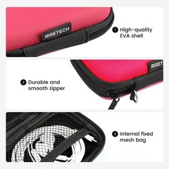 Earbud Case, Hard EVA Earphone Carrying Case Holder for Airpods, Beats Flex, Bos