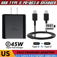 45W⚡Super Fast Wall Charger&6ft Type USB C Cable For Samsung Galaxy S22 S23 S21