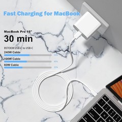 2 Pack 60W USB-C Fast Charger Adapter for iPhone 17/16 6ft