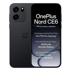 OnePlus Nord CE6 ( 8GB+256GB) Black Snapdragon 7s Gen 4 Global Version.