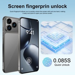A17 Pro Max Unlocked Phone 5G, 16GB+1TB Dual SIM Cell Phone，7.3″ HD Display