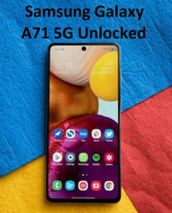 Samsung Galaxy A71 UW 5G SM-A716U 128GB Prism Black T-Mobile Factory Unlocked OB
