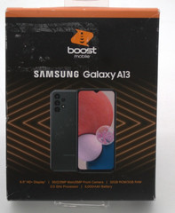 Brand New Black Boost Mobile Samsung A13 4G LTE 32GB 6.5″ HD+ Prepaid Smartphone