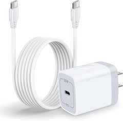 Fast Charger USB-C Wall Charger for Samsung Galaxy A14 5G, Pixel 7 6FT