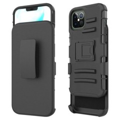 iPhone 12 Pro Max Case, 6.7 Inch Armor Defender Locking Swivel Holster Belt Clip