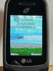 LG 441G TracFone Flip Cell Phone Tested Working Battery Included LG441GB