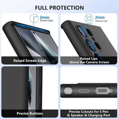 Silicone Case for Samsung Galaxy S24 Ultra 6.8 Inch Anti-Scratch Shockproof Slim