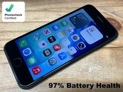 Apple iPhone SE 3rd Gen. – A2595 – 64 GB – Black (Unlocked) Works – 97% Bat