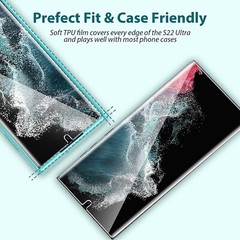 Samsung Galaxy S22 Ultra 5G 6.8 inch 3 Pack Screen Protector Soft TPU