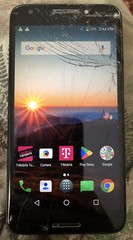 T-Mobile REVVL – 32GB 5049w Black (T-Mobile) Smartphone Fast Ship Cracked Glass