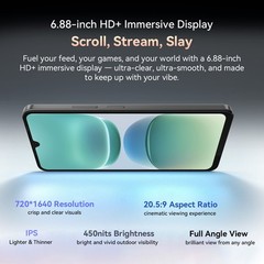Blackview OSCAL TIGER 8 5G Smartphone 12GB+128GB 6.88″ 120Hz Android 15 AI NFC