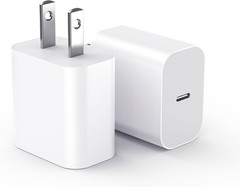 USBC Charger Block for iPhone 17 Charging Plug Fast USB C Wall Cube 2Pack Adapte