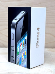 Apple iPhone 4, Black, 8 GB (AT&T) – Model: A1332, GSM, Complete w/ Original Box