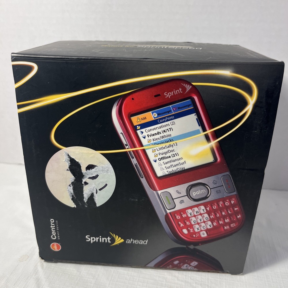 Palm Centro Sprint Wireless PDA Touchscreen Phone with Box EUC ( Power Tested)