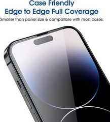 2PCS Screen Protector for iPhone 14 Pro Max 6.7 Inch Anti Scratch Case Friendly