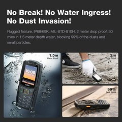 AGM M6 4G Outdoor Mobile Phone No Contract Button Mobile Phone Rugged Phone Flashlight 2SIM