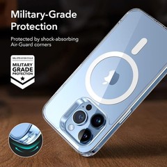 Clear Hybrid Case for iPhone 13 Pro, Military-Grade Shockproof Protection, ESR