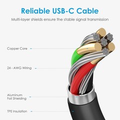 25W USB-C Fast Charger Block for Galaxy S24/S23, Pixel 8/7, iPhone 17/16/15