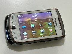 BlackBerry Torch 9800 Unlocked 3G Slider Smartphone White Color Works