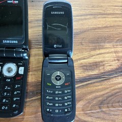 Vintage Cell Phone Lot of 5 Samsung LG HTC Alltel Verizon Flip Phones Untested