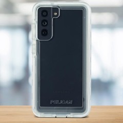 Voyager Series Case for Samsung – Holster – 18 ft Drop Protection – Clear
