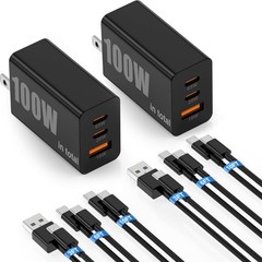 65W Type-C Charging Block, Super Fast Charger PD/QC 3.0 100W for Samsung Galaxy