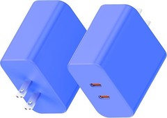 2-Pack 40W USB-C Fast Charger Block for iPhone 16/15 Pro Max