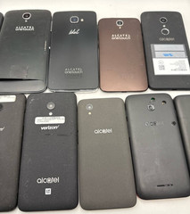 Lot of 11 Android Smartphones Alcatel 1X Idol Hero Pixi Pop Tetra No Power READ