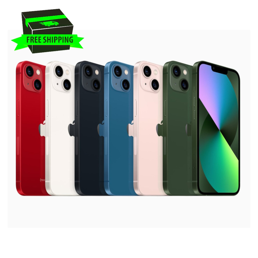 Apple iPhone 13 128GB Unlocked – Verizon, Midnight, Starlight, Blue, Pink