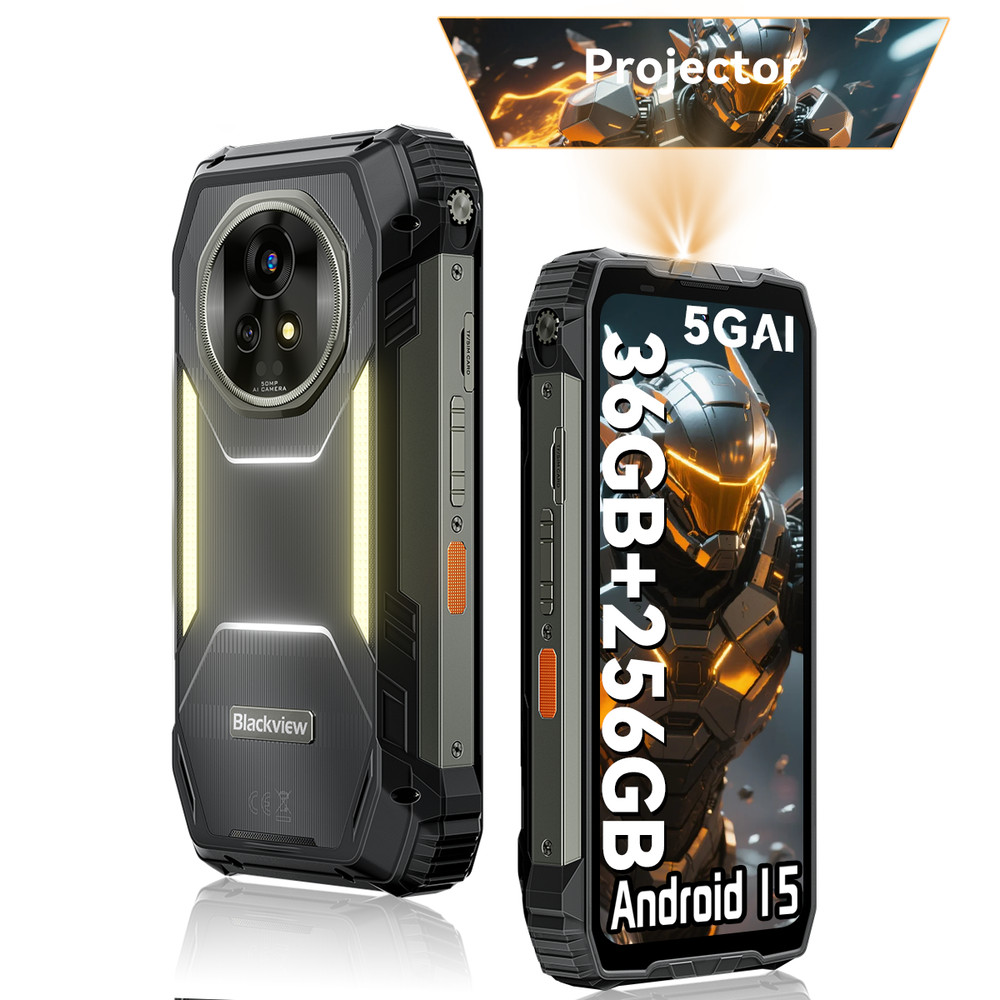 Blackview XPLORE 2 Projector 5G Rugged Smartphone 36GB+256GB 6.73″ 3.2K 20000mAh