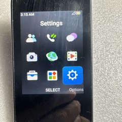 Black Flip Cell Phone LARGE NUMBER KEYS will work to WIFI!! WORKS! US Cellular