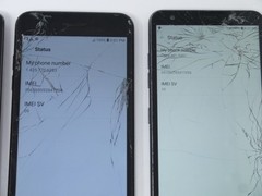 Lot of 4 Working Cracked LG Smartphones – Rebel 4 / Journey / G3 / K20 Plus