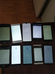 Lot of 10 Mixed Brand LG /hTC/TCL/Nokia and other 32GB Smartphone