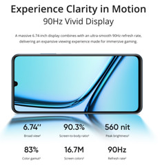 Realme Note 50 4G LTE Midnight Black – 3GB RAM – 64GB ROM – Unlocked – NEW