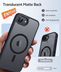 Case & Screen Protector for iPhone 17e & iPhone 16e Military Grade Shockproof Bl