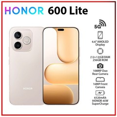 (New) Honor 600 Lite 5G GOLD 12GB+256GB Dual SIM Unlocked Android Cell Phone