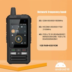 4G Android Rugged Waterproof Smartphone Zello PTT Walkie Talkie Radio PTT F80S