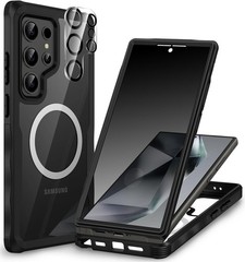 Full Body Magnetic Privacy Case for Samsung Galaxy S24 Ultra – Black, Shockproof