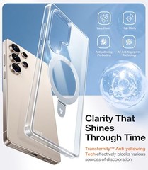 S25 Ultra Case with Built-in Stand, 4X Military Drop Tested, Slim Shockproof Cov