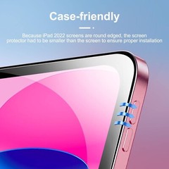 iPad 10.9 in 10Gen Screen Protector Tempered Glass Bubble Free 2Pac Anti Scratch