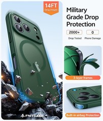 Translucent Matte Case & Screen Protector for iPhone 17 Pro Military Grade Shock