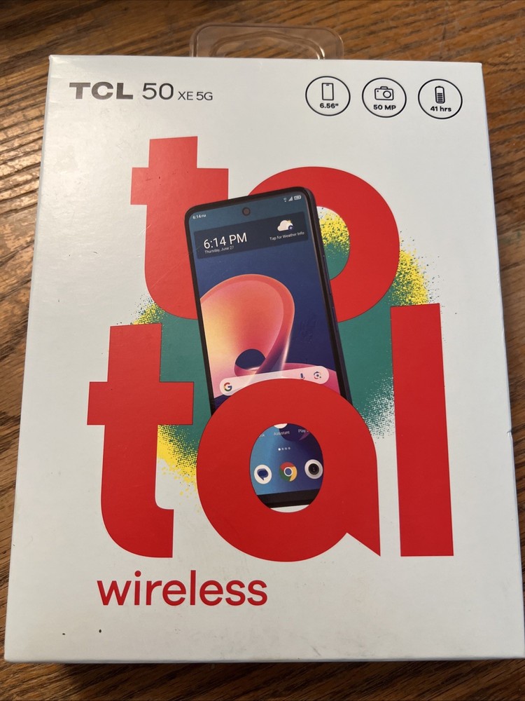 TOTAL WIRELESS TCL 50 XE 5G 6.56″ HD Display 50MP Camera 128GB NEW SMARTPHONE