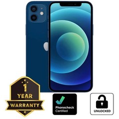Apple iPhone 12 mini – 64 GB – Blue (Unlocked) Smartphone – Very Good