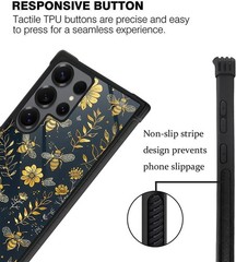 Samsung Galaxy S25 Ultra Case, Amazing Pattern Design Shockproof Hard PC Back Ca