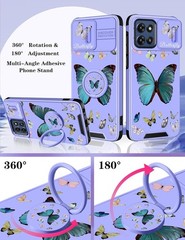 for Moto G Stylus 5G 2025/2026 Case – Cute Phone Cover Design with Ring Stand Ho